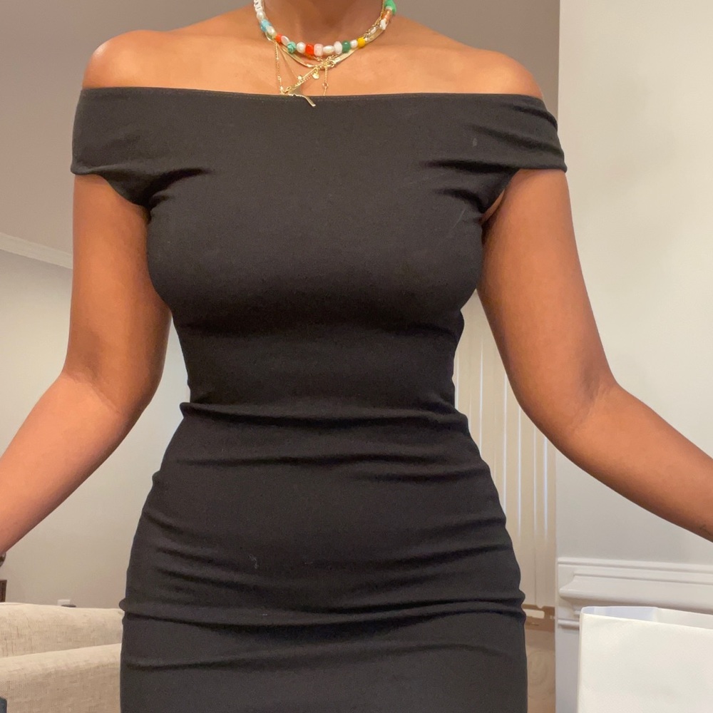 American Apparel Cross Back Midi Dress